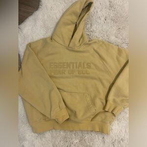 yellow essentials hoodie